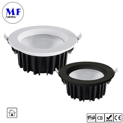 ไฟดาวน์ไลท์สปอต 5W 100lm/W Triac /0-10V/Dali-2/Tuya Zigbee หรี่แสงได้ มุมลำแสง 60° ไฟดาวน์ไลท์ LED COB ฝังฝ้าป้องกันแสงสะท้อนสำหรับสถานที่เชิงพาณิชย์และที่พักอาศัย