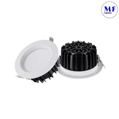ไฟดาวน์ไลท์ LED ฝังฝ้าในร่มอัจฉริยะ หรี่แสงได้ ปรับอุณหภูมิสีได้ กำลังสูง 5W/7W/10W/12W/15W/20W/25W/30W/35W/40W/45W/50W IP40 สำหรับโรงแรม
