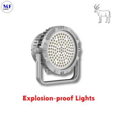 240W LED ระเบิดกันระเบิด แสงน้ําท่วม Atex รับรอง IP66 Ik08 ทนทานกลมแข็งแรง 240W LNG น้ํามันก๊าซอุตสาหกรรม