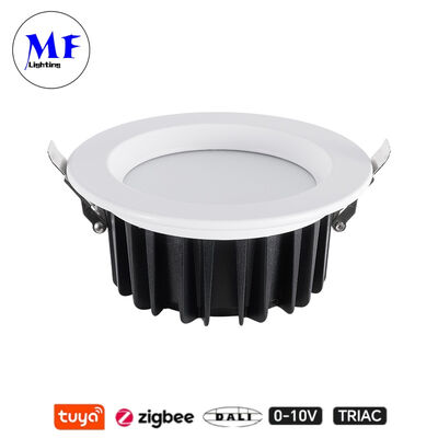 ราคาโรงงาน IP40 CCT ปรับได้ Triac Dali Tuya Dimmable Smart Zigbee 15W SMD LED ไฟดาวน์ไลท์ฝังฝ้าสำหรับห้องครัว อุตสาหกรรม ค้าปลีก พื้นที่เชิงพาณิชย์
