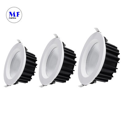 ไฟดาวน์ไลท์ LED COB ฝังฝ้า ราคาโรงงาน IP40 เลนส์ฝ้า PC มุมลำแสง 60° หรี่ไฟได้ Triac 0-10V Dali-2 Dali Dt8 Tuya Zigbee 10W