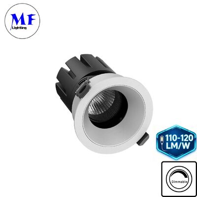 7W LED ดาวน์ไลท์ UGR<3 Anti-glare Dimmable ETL Driver DIP 5CCT ปรับแสงสูง 100LM / W สําหรับห้องน้ํา อุตสาหกรรม ขายปลีก พื้นที่พาณิชย์
